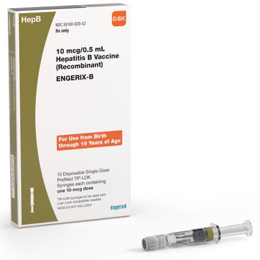 ENGERIX-B 10MCG/0.5ML PFS 10 PER BOX